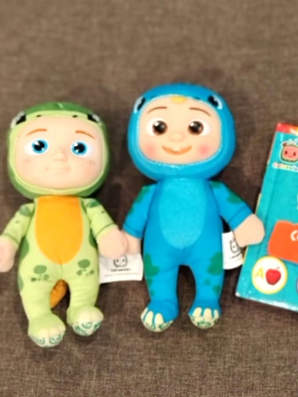 CoComelon 8 inch JJ & Nico Plush with ABC's Book